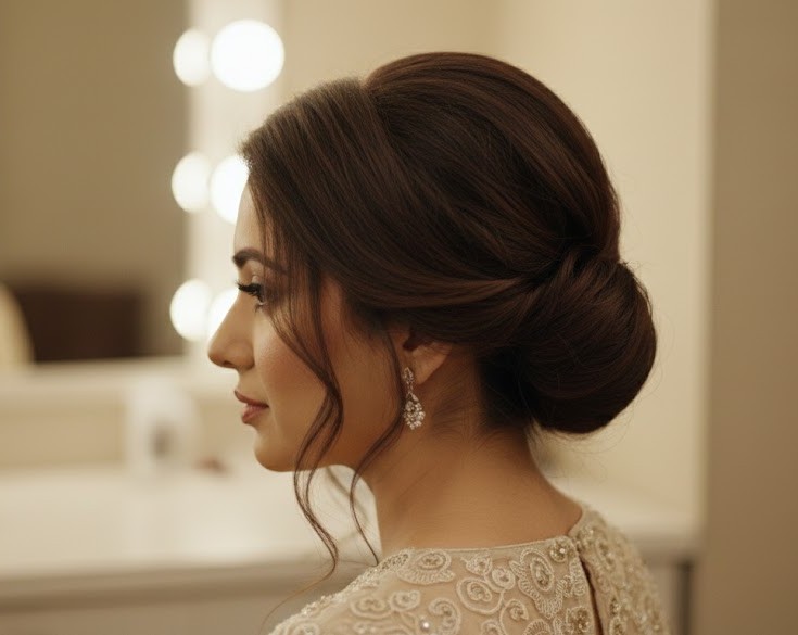 Medium Length French Twist